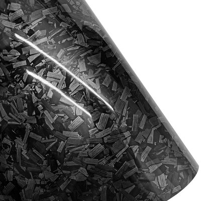 Auto Color Change Film — Body Interior Modification Sticker Film - pet-flower-carbon-black-30cm50cm