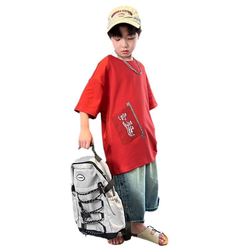 Zomer set jongens korte mouwen kinderkleding voor jongens_voghion.com