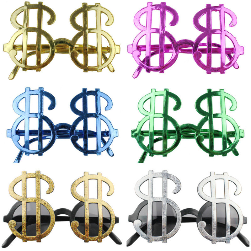 1 dólar dinero gafas extrañas fiesta boda fiesta baile espectáculo parodia fotos divertidas gafas de sol dólar accesorios