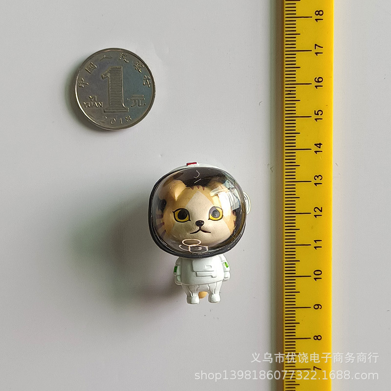 漫画クリエイティブ立体猫宇宙飛行士冷蔵庫貼りマグネットステッカー宇宙シリーズ冷蔵庫貼りホーム装飾マグネット|undefined