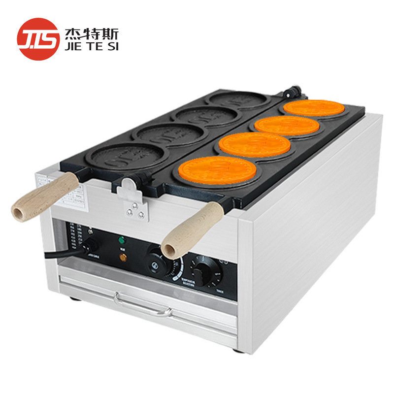 Cocinar máquina de pan cepillado de monedas de oro comercial
