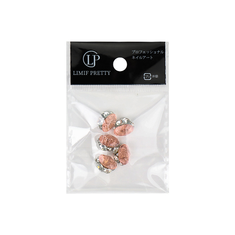 Verano grieta de hielo montón de diamantes flor de hielo joyería de uñas boutique aleación de forma especial bola de diamantes de uñas caramelo de roca accesorios de armadura