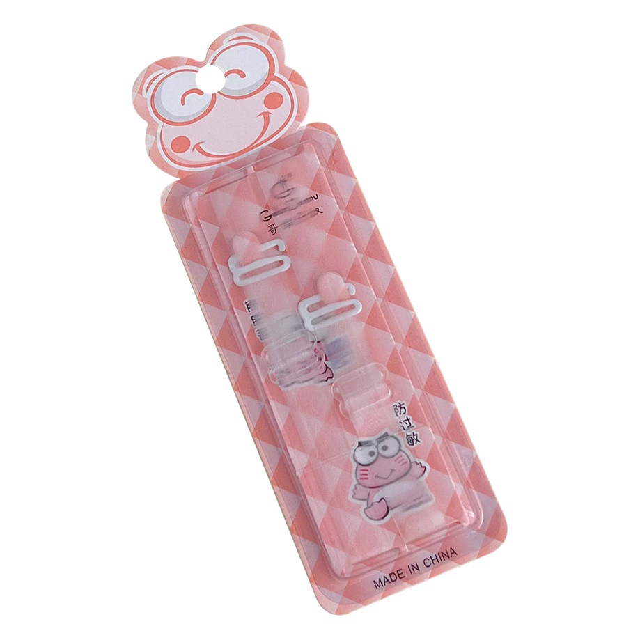 Tarjeta de ampolla hebilla de plástico transparente esmerilado invisible correa de hombro sin costuras ropa interior sujetador Correa verano antideslizante ensanchado