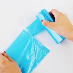 Colorful waste bag with handle, break-apart continuous roll, black household kitchen cleaning disposable waste bags