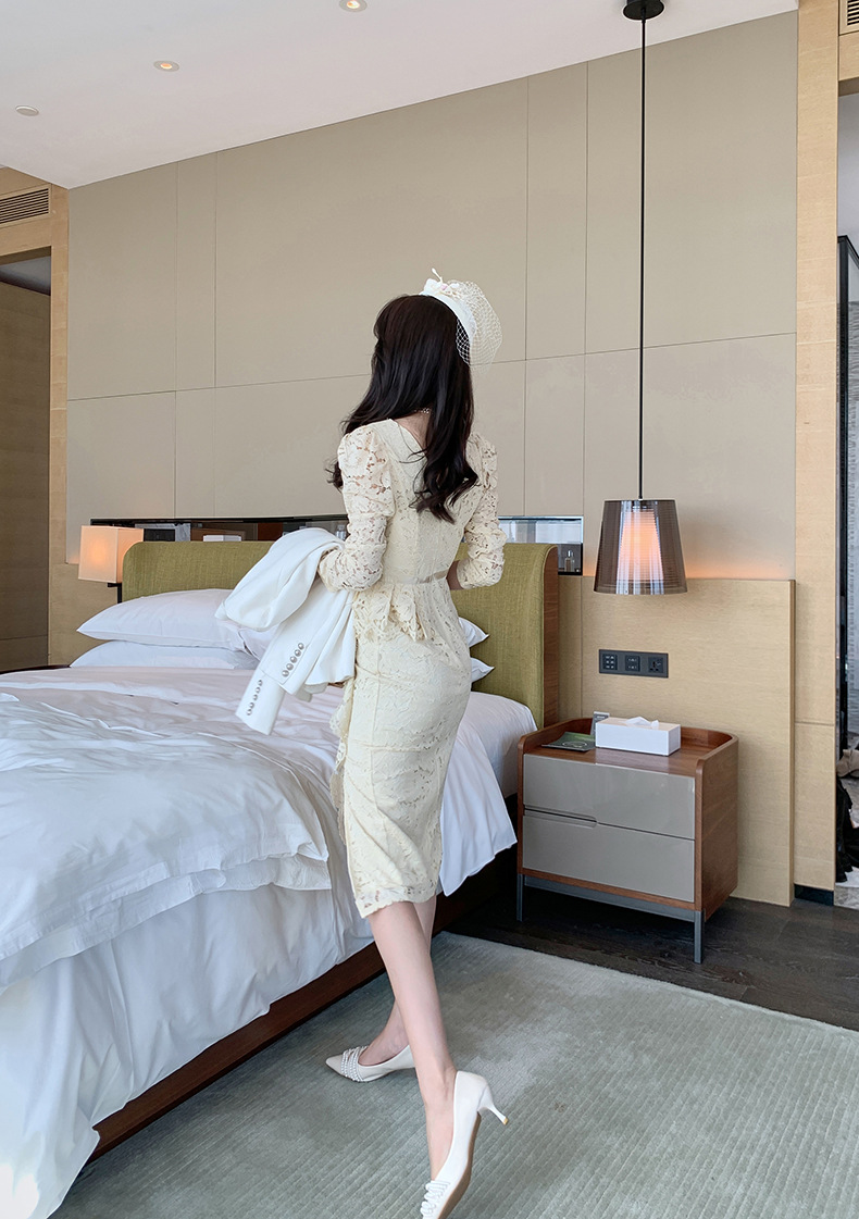 A2599 1220K VÁY ĐẦM LIỀN THÂN NỮ CHOTDNG MÙA XUÂN THU ĐÔNG HỌA TIẾT HOA THỜI TRANG NỮ REN G04 SẢN PHẨM MỚI