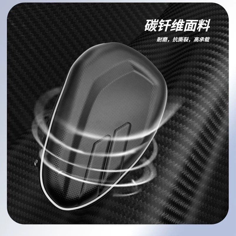 Bolsa de sillín, bolsa lateral de carcasa dura universal para motocicleta, bolsa de carga después de la conducción, cubierta de lluvia, bolsa de caballero, casco completo