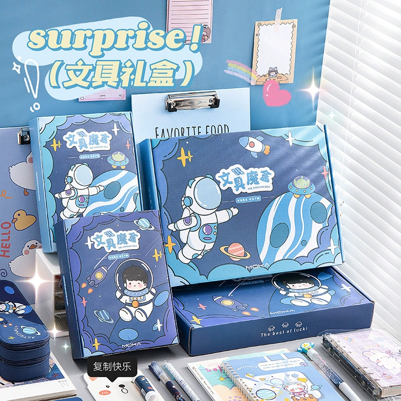 Stationery, set, gift box for students, Birthday gift
