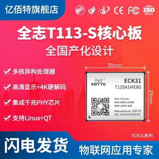 Quanzhi T113-S Core Board Embedded Linux Development Board Dual-Core Cortex-A7 Multi-Core Heterogeneous Domestic
