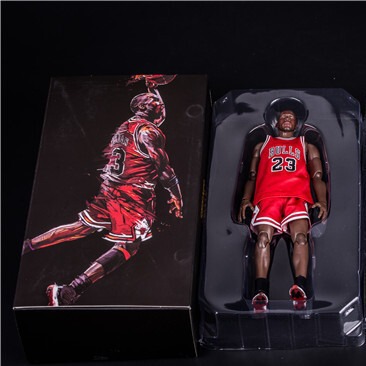 NBA Basketball Michael Jordan Jordan No. 23 Red No. 30 Curry 1/9 Movable Figure