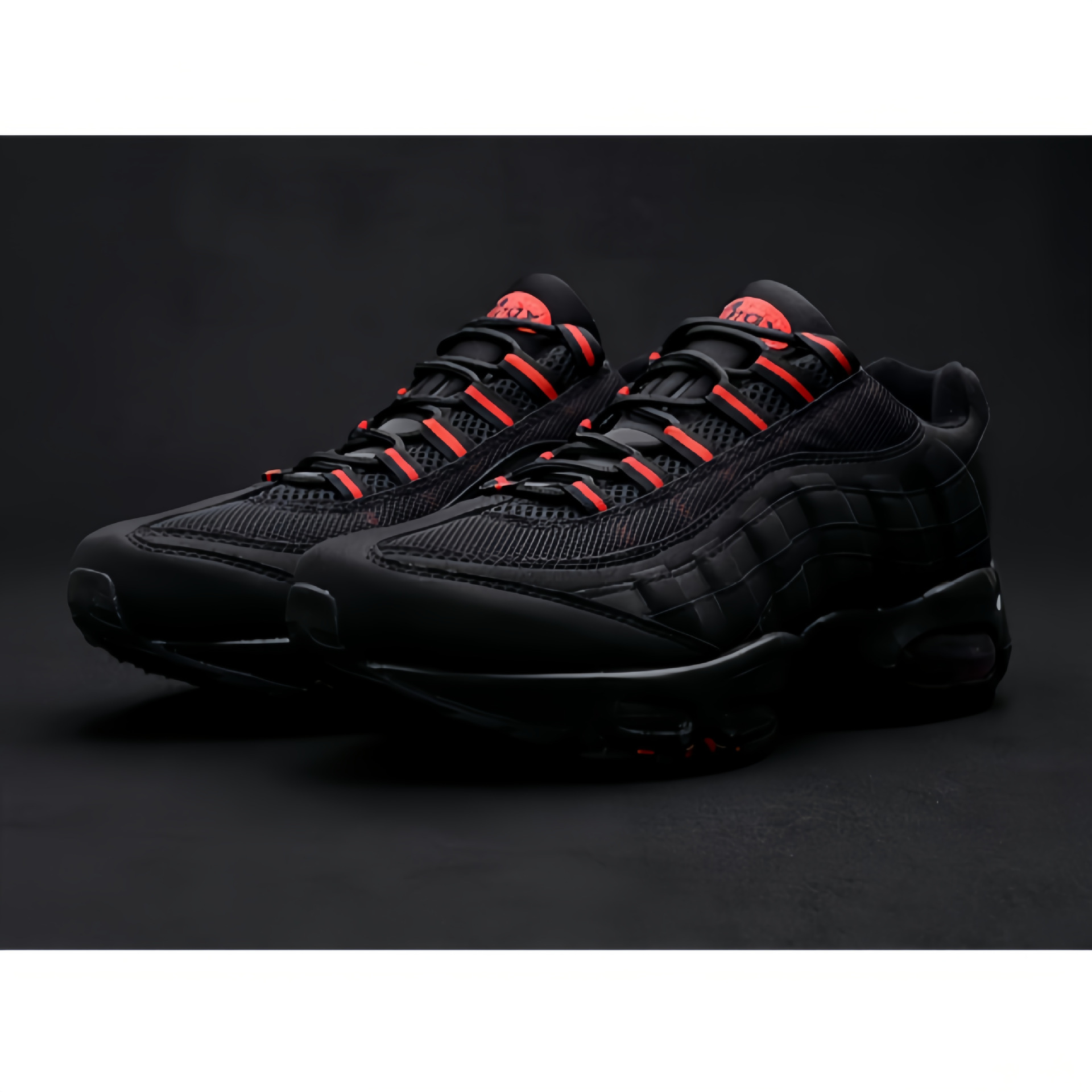 Style 95-36-46--black and red shoelaces
