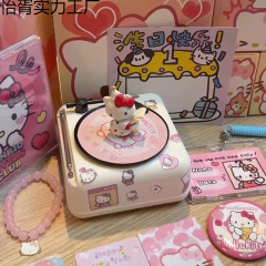 ビニール回転ショック KT 猫レコードプレーヤー Bluetooth スピーカー周辺機器かわいいミニスピーカー男性と女性のための誕生日プレゼント
