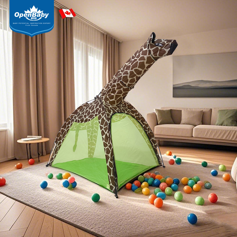 Oppe Kidsren's Tent Giraffe Zebra Indoor Tent Play House Toy Tent Outdoor Tent