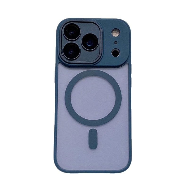 La piel de la escudo esmerila succión magnética para Apple 17PRO caso de teléfono celular iPhone 16 / 15 lente película protector a prueba de caídas