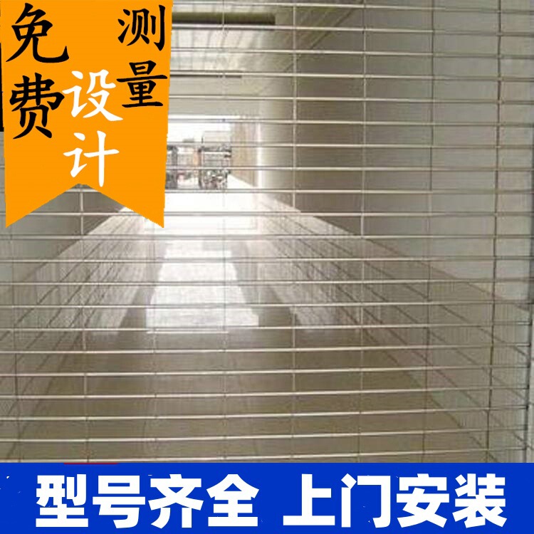 Huizhou Tunnel Stainless Steel Flower Shutter Door Stainless Steel Rectangular Grids Subway Mesh Rolling Shutter Electric