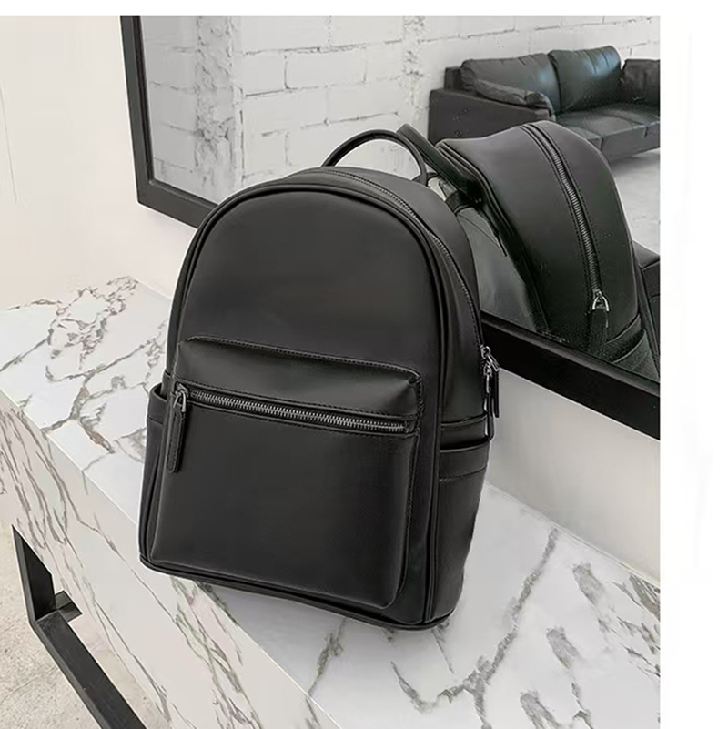 Cross-Border Best-Selling Business Men's Backpack, Large-Capacity Leather Backpack, Business Trip Bag, Travel Bag, Daily Commuting Bag