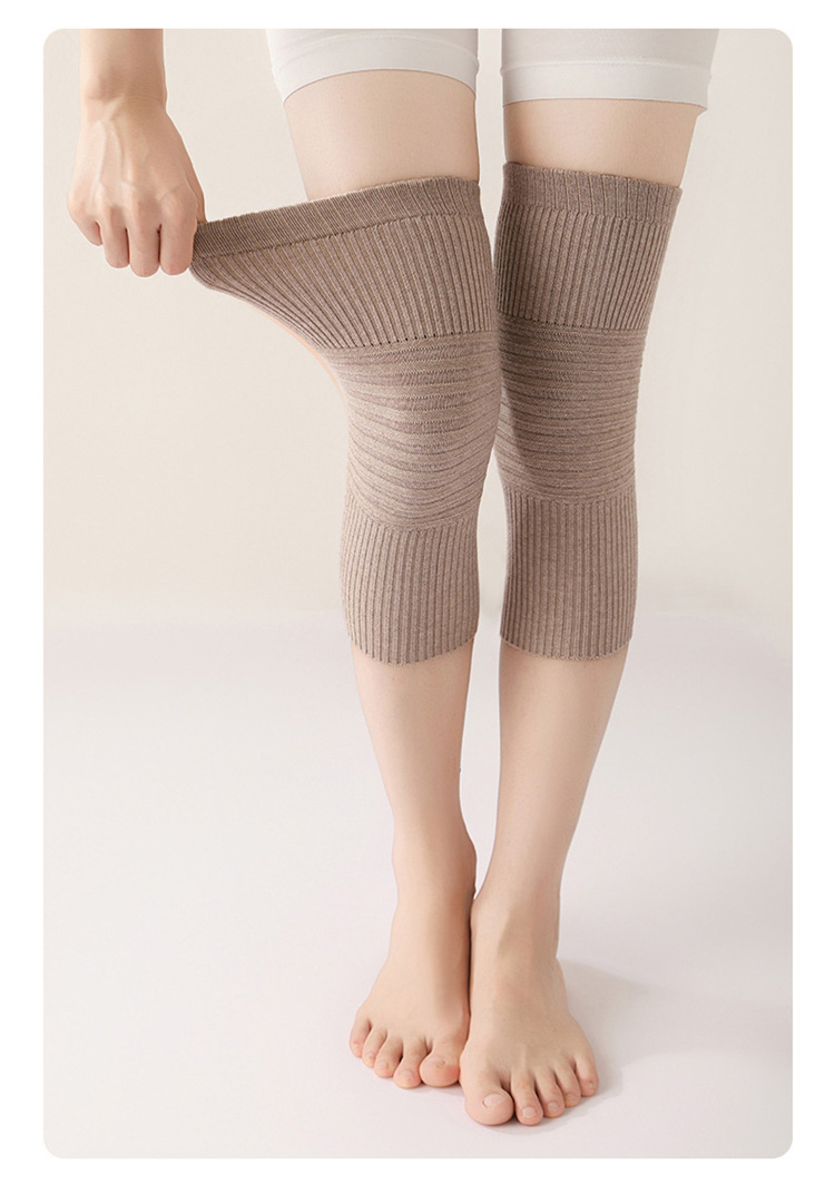 Cinghia di lana calda vecchie gambe fredde uomini e donne ginocchiere sport articolari antiscivolo stanza climatizzata_voghion.com