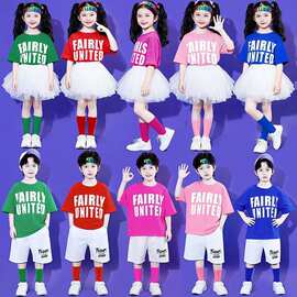 新款六一啦啦队儿童服装演出服幼儿园运动会舞蹈小学生合唱表演