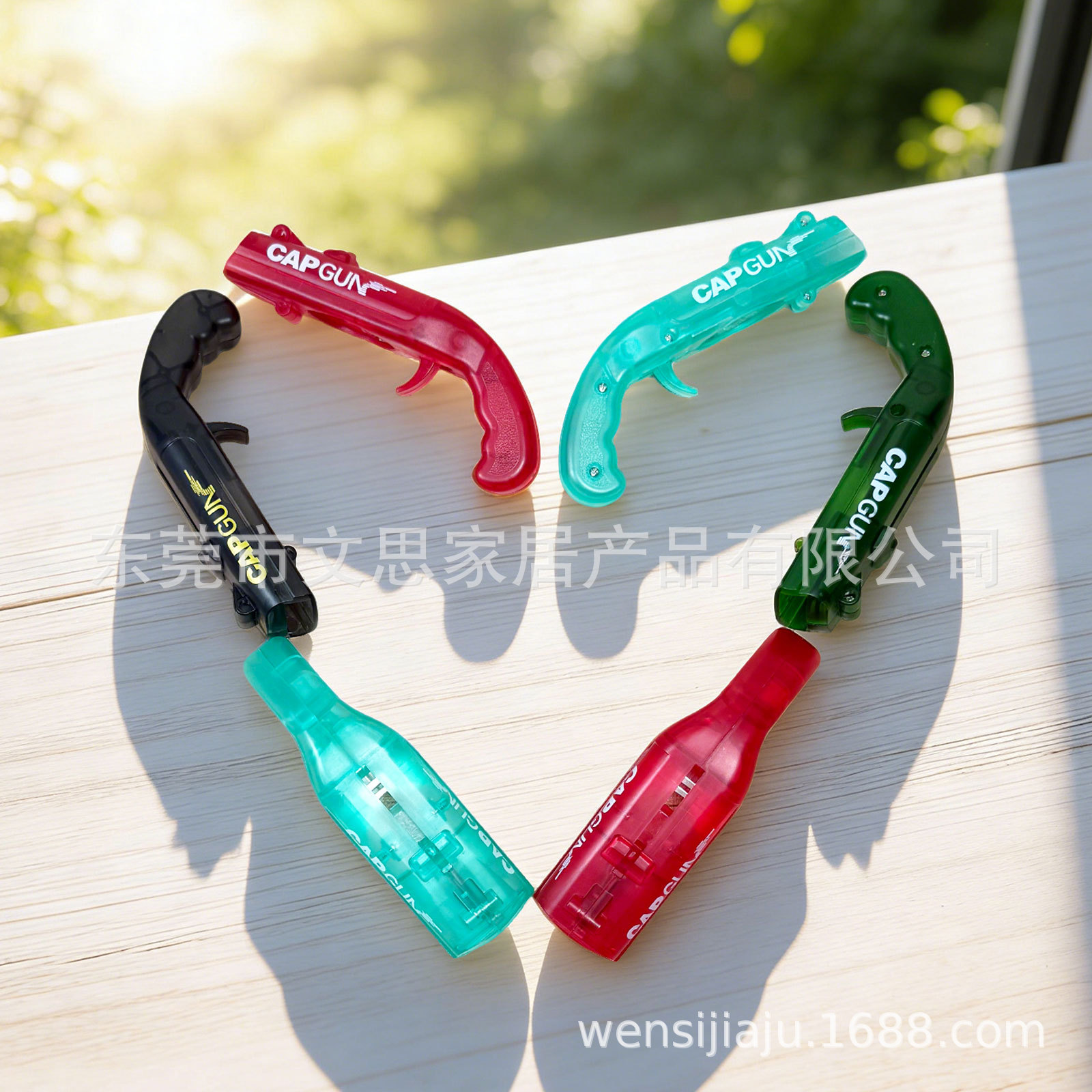 Abridor de botellas tipo pistola CAP – Dispara tapas, multifunción, estilo “influencer”