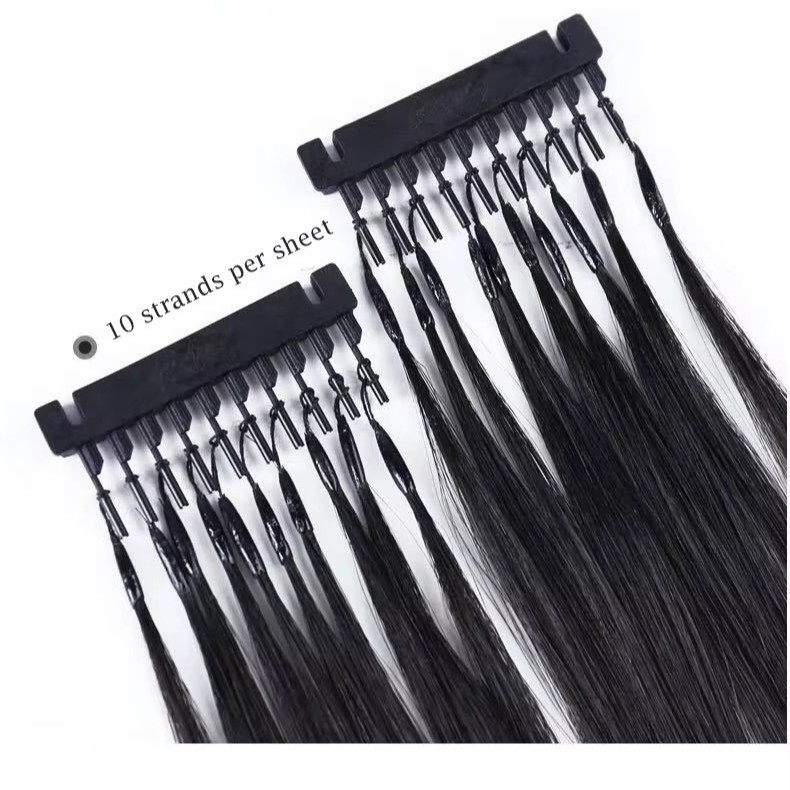 6D First-Generation Hair Extensions, Invisible Quick-Release Hair Extensions, Self-Applied 6D Hair Extensions
