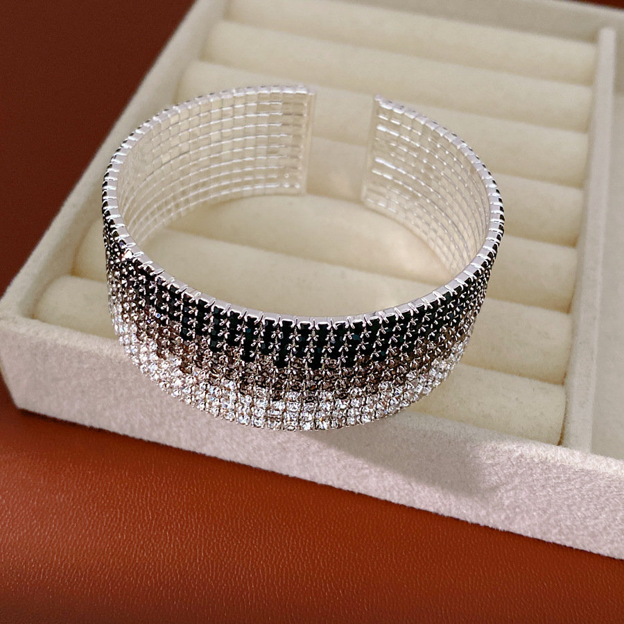 Pulsera - plata - Negro - gris - blanco