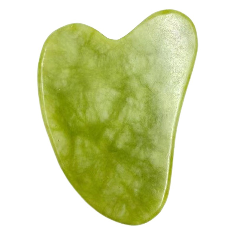 Contenedor de belleza de jade rodillo de jade de doble cabeza Xiuyu facial conjunto completo rueda de masaje facial contenedor de belleza Comercio exterior Jade al por mayor