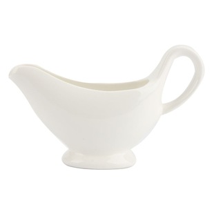 Pure White Bone China Ceramic Sauce Cup and Saucer for Western Food Tableware Steak Special Black Pepper Sauce European Style Milk Pot Big Milk Pot