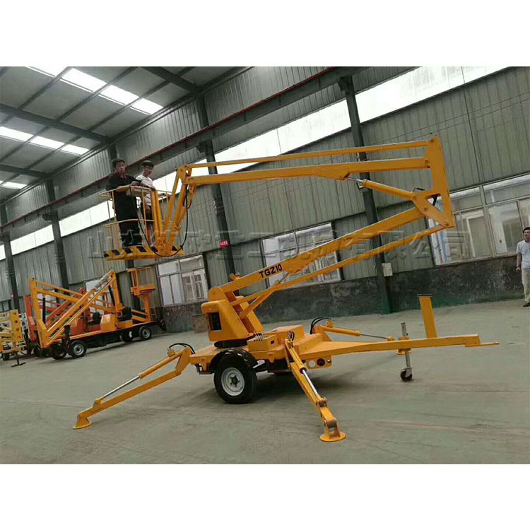 曲臂式高空作业升降机 柴油自行式升降高空作业车 拖车式升降设备