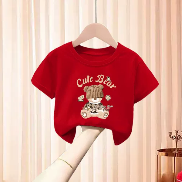 Hat bear red t