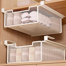 放袜子收纳神器拉篮储物盒内衣内裤衣裤盒衣柜下分层架抽屉悬挂式