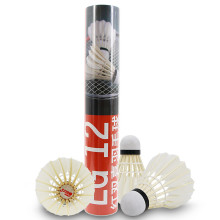 红双喜DHS羽毛球比赛训练耐打复合软木羽毛球E-EG12(12只装)