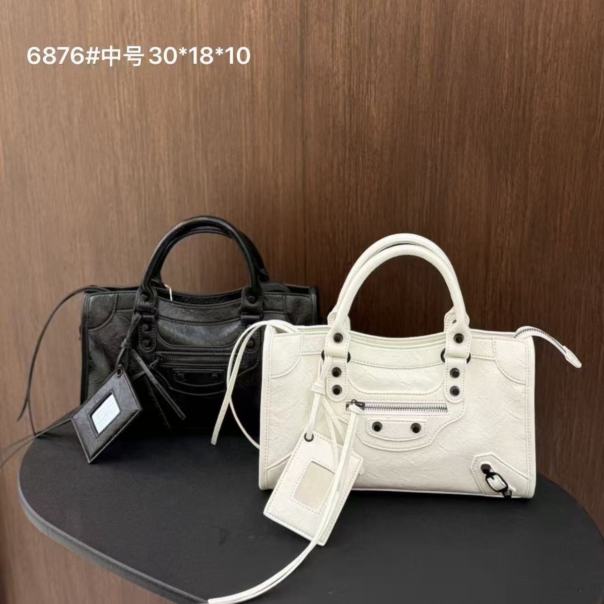 Trendy Motorcycle Style Women's Hot Girl High-Texture Large Capacity Handheld Tote Pillow Bag Retro Shoulder Crossbody Bag - Thumbnail 2