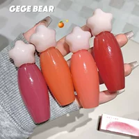 Gogo Bear Star Water Glossy Lip Gloss Увлажняющий пухлые губы Стеклянные губы Отбеливание Lazy Girl Student Губная помада Глазурь для губ