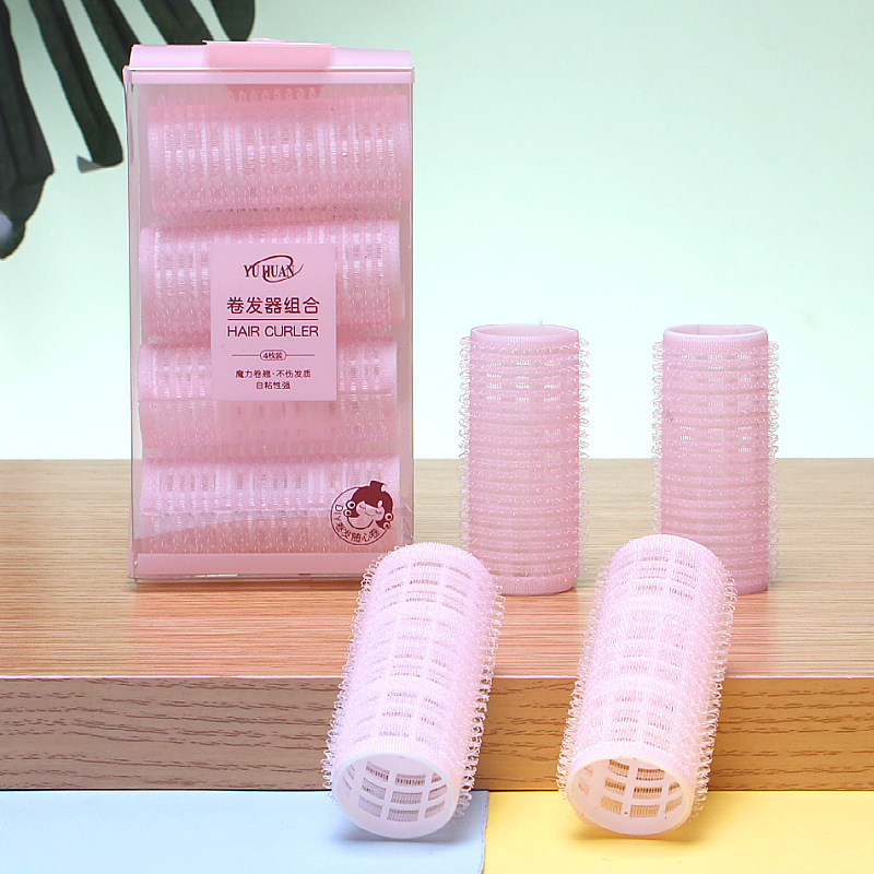 Bangs Curling Barrel Curling Artifact Lazy Internet Celebrity Inner Buckle Plastic Curling Iron Self-Adhesive Eight-Character Air Bangs Artifact