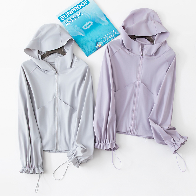 Nueva ropa de protección solar de alta calidad sin marcas confortable de verano para mujeres transpiración deportiva al aire libre anti-UV sombra solar