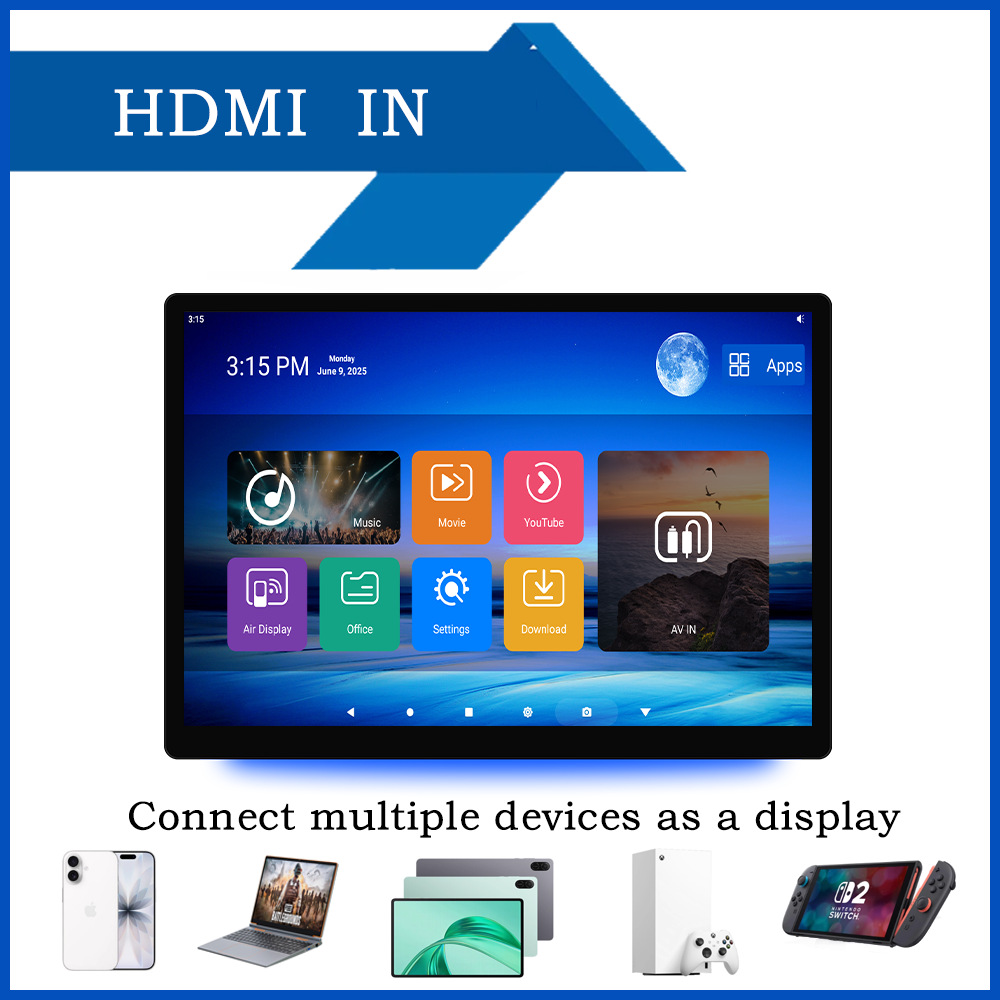 Factory Direct Sales 13.5inch External Headrest Android Monitor 13.5inch Car Headrest Mp5 Monitor Android