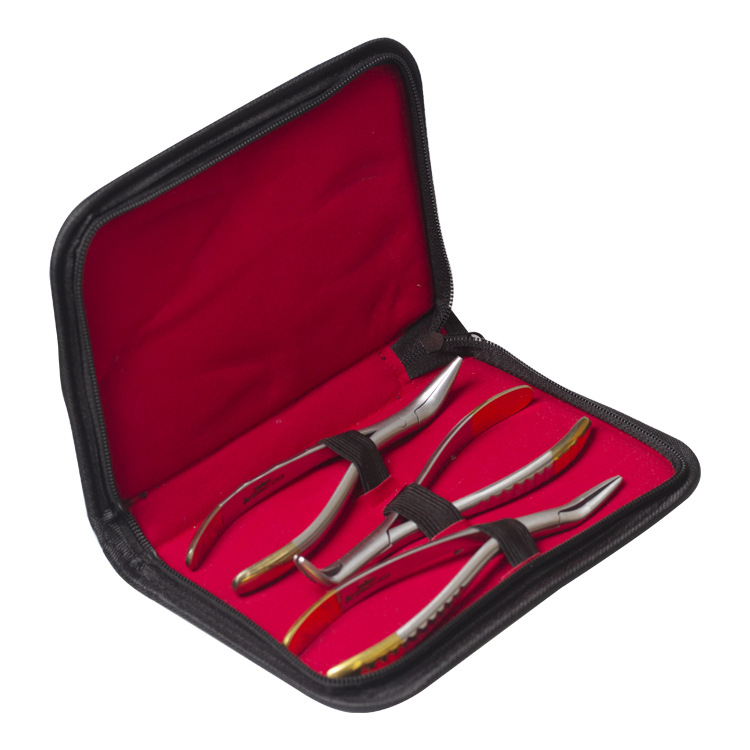 Material dental Alicates de extracción de dientes Alicates de raíz residual Alicates de raíz residual mandibular superior y mandibular Juego de herramientas de abrazadera superior e inferior