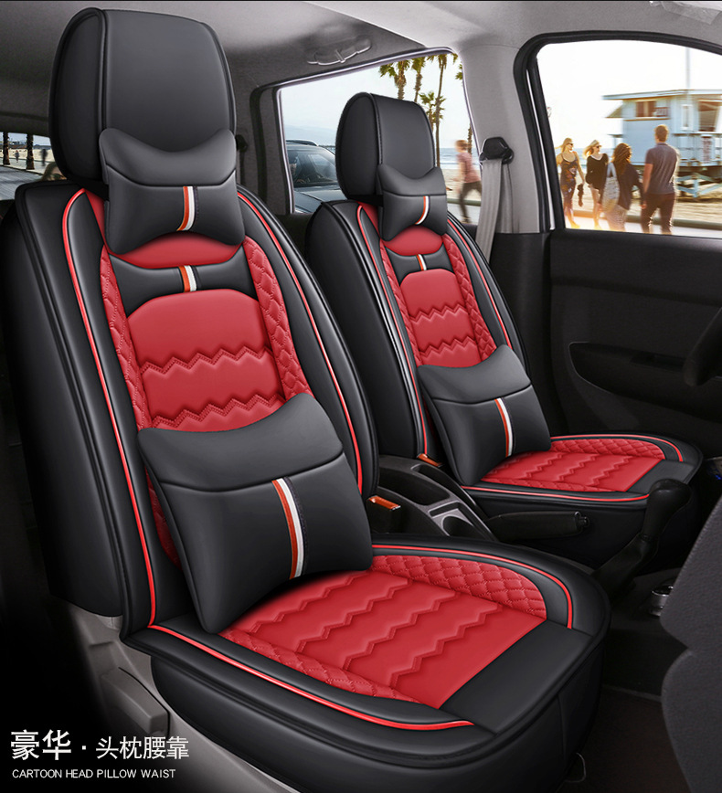 Factory Direct Sales of Wear-Resistant and Durable Seat Cushions, Full Leather, Seven-Seater, All-Season Universal Car Seat Cushions, Interior Accessories