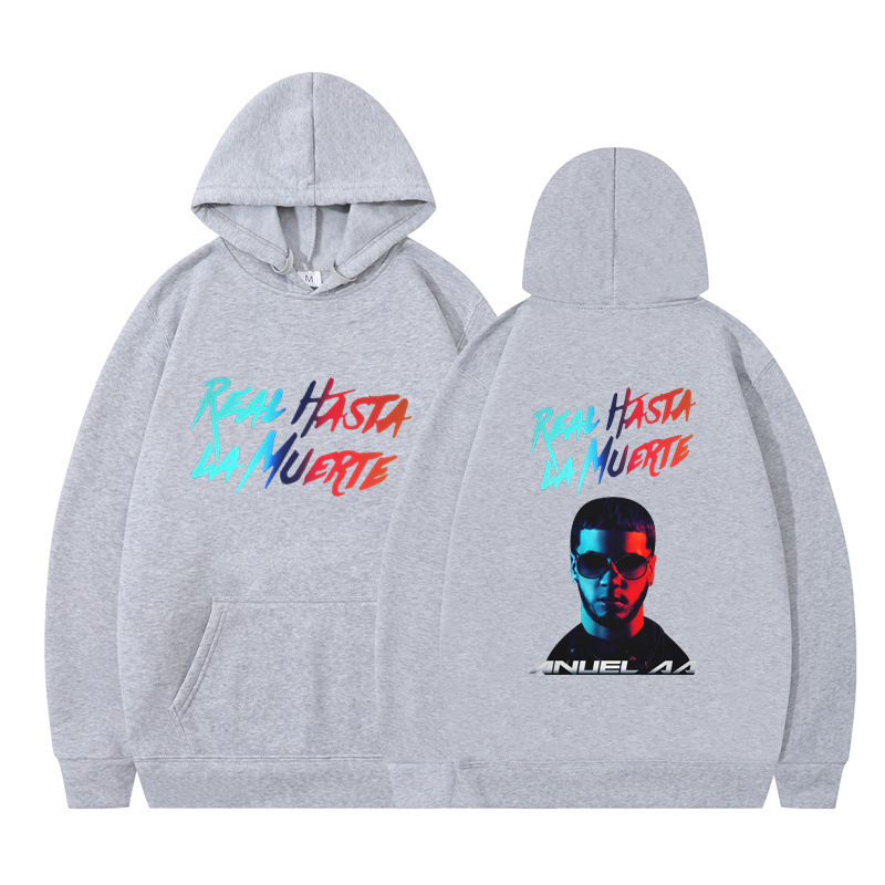 Otoño/invierno transfronterizo real hasta la muerte2D impresión tendencia hombres y mujeres europeos y americanos suéter con capucha