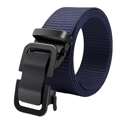Piper Belt Men's Automatic Toothless Nylon Canvas Outdoor Belt Casual Versatile Simple Trouser Belt Wholesale