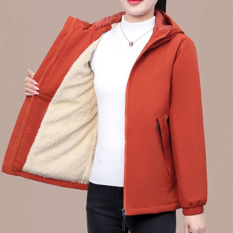Plush Soft Shell Jacket for Women Autumn and Winter 2025 New Large Size Loose Casual Jacket for Middle-Aged and Elderly Mothers
