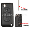 Suitable for 2 keys and 3 keys to label Citroen Folding Remote Auto Key Shell CE0523-CE0536