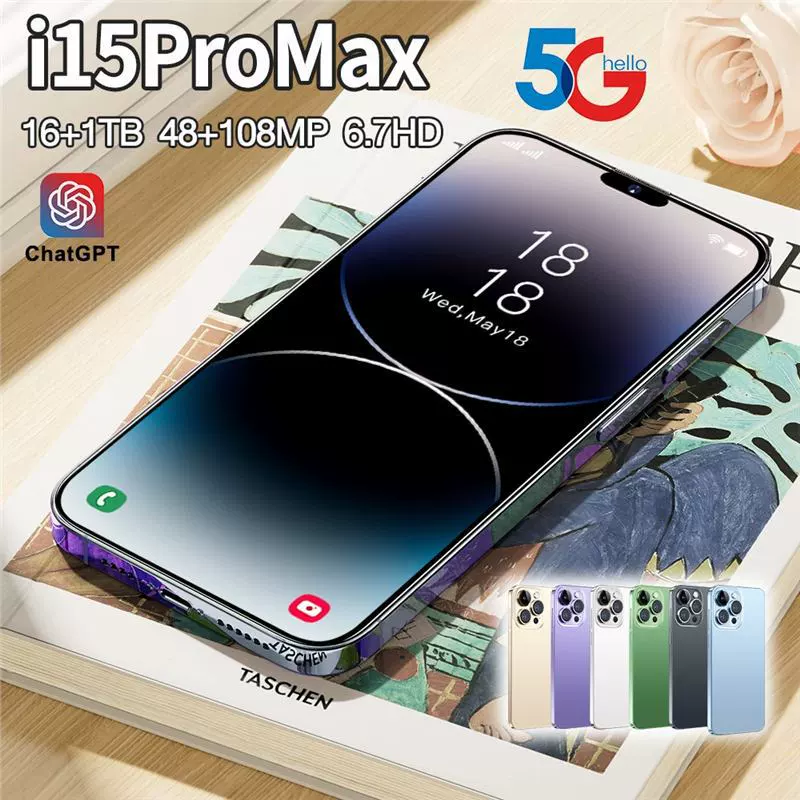 Мобильный телефон, смарт-часы, Intel Core i15, 15 Pro Max, 3G, Android, 16 ГБ, 3 дюйма