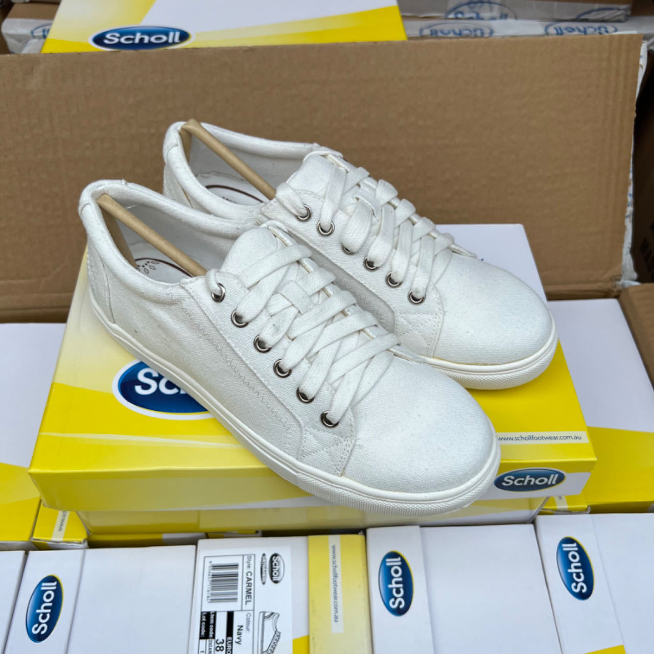 Damenschuhe Original Single Canvas Schuhe Bequeme runde Zehen Schnürung rutschfeste einfache Freizeitschuhe_voghion.com
