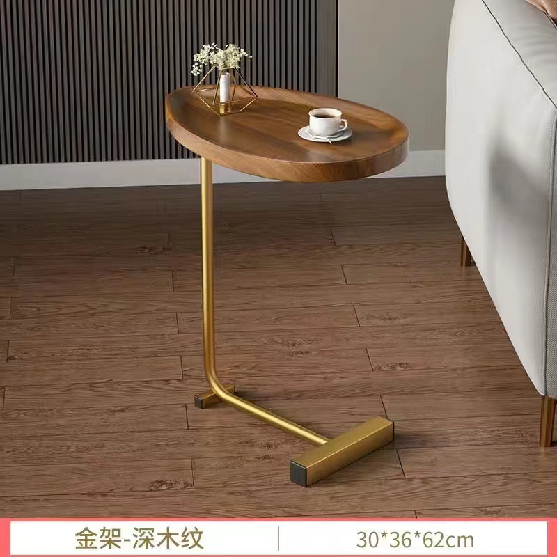 Mesa de té simple, mesa de lado, sala de estar nórdica, esquina de balcón doméstico, mesa de almacenamiento, mesa de almacenamiento al lado de la cama.