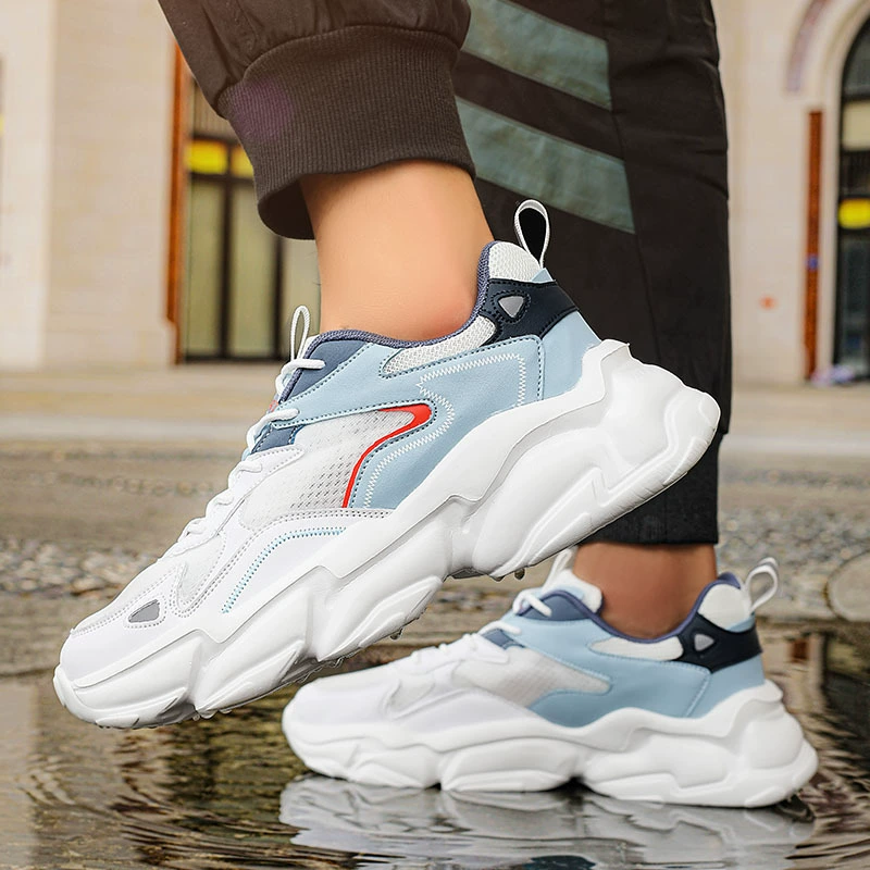 Large size47 мужская обувь весна новый модный тренд повседневная обувь дышащая толстая Genuine Leather