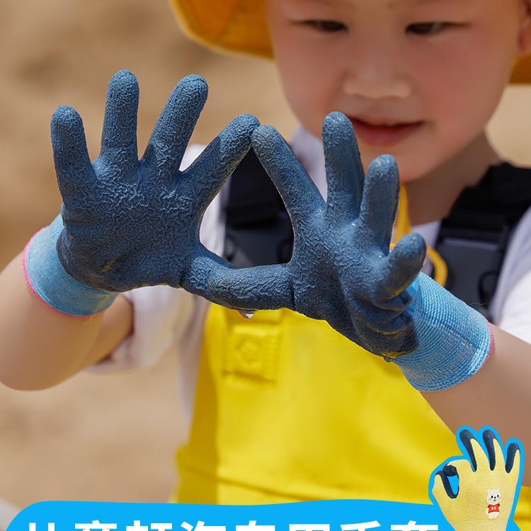 Guantes impermeables para padres e hijos para niños atrapar cangrejos hámster anti-pedicadura equipo de protección laboral de jardinería