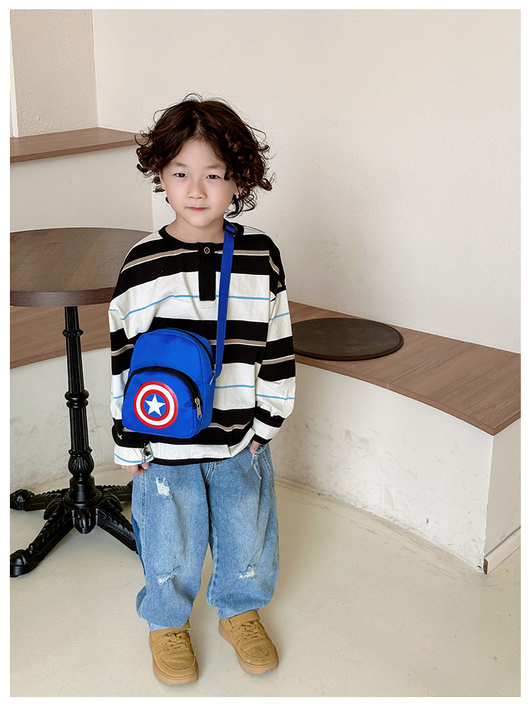 2023 Children's Casual crossbody Bag, New cartoon small crossbody bag for primary school students, portable mobile phone coin purse for boys' Outing undefined