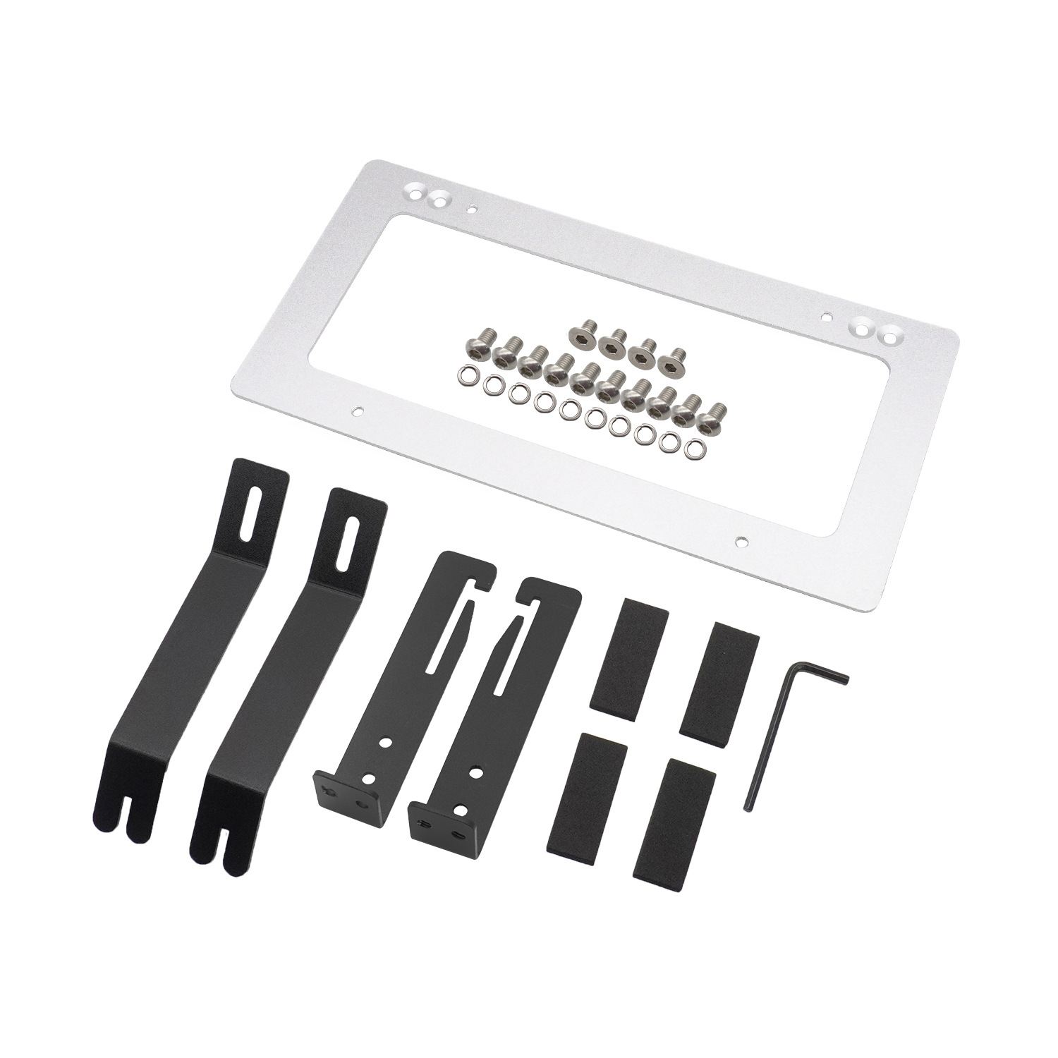 Compatible With Model Y3 Personalized US Car Protection Frame No Drilling Required Tesla Front License Plate_voghion.com