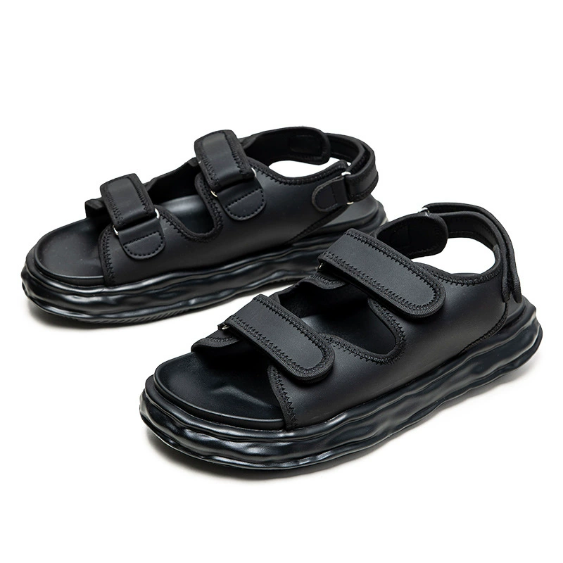 Строго отобранные сандалии мужская обувь спортивная липучка растворяется дно Летняя новая пляжная сандалия толстое дно мягкое дно модная мужская обувь