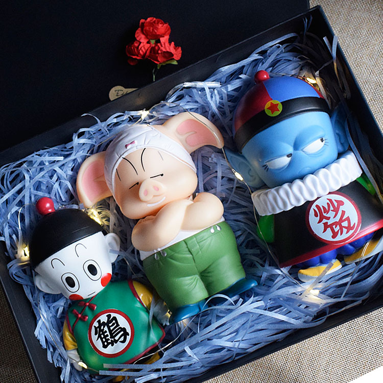 Seven Dragon Ball arroz frito dumplings cerdo oolong hecho a mano muñecas modelo de muñecas adornos juguetes muñecas regalo para niños